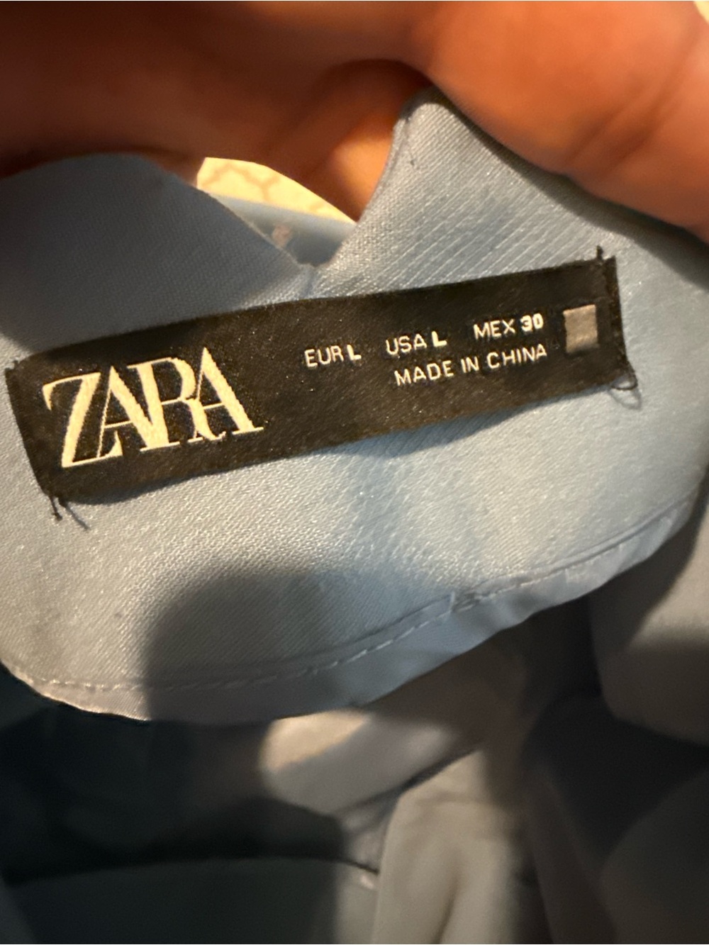 Zara women’s Light Blue Tailored Dress Pants - Picture 2 of 4